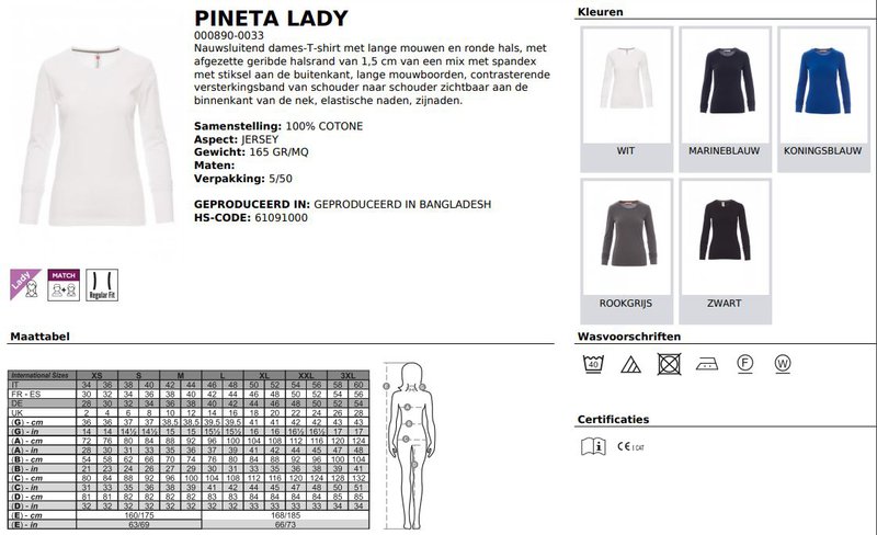T-Shirt Payper Lady Pineta