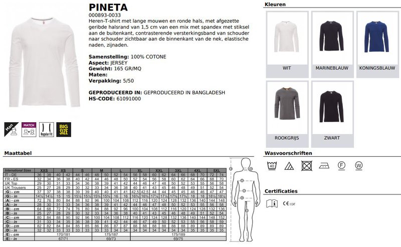 T-Shirt Payper heren Pineta