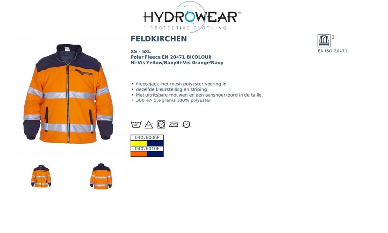 Fleece Jacket Hydrowear - TZ - Feldkirchen